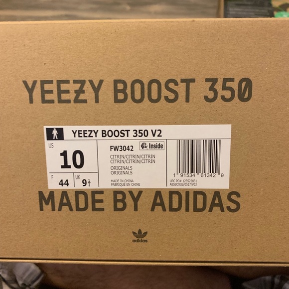 Yeezy Boost 350 V2 Citrin Size 10 - Picture 7 of 8